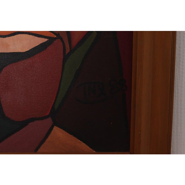 Face, 1960s, Oil on Canvas, Framed For Sale - Image 7 of 18