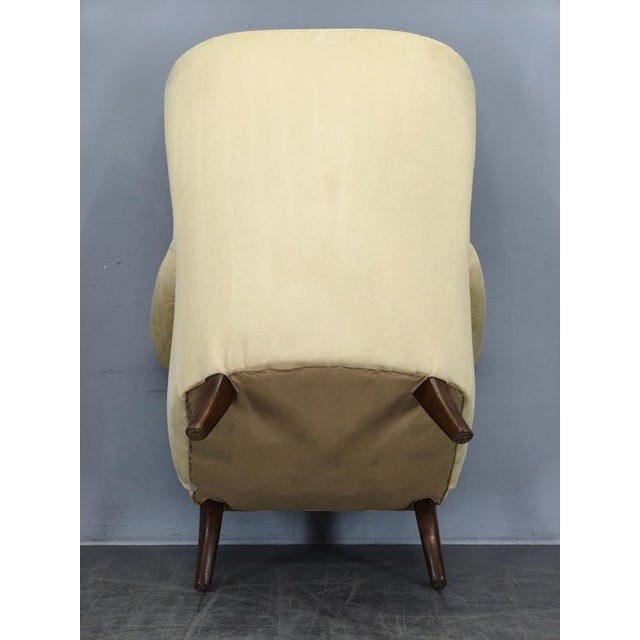 Danish High Back Wing Lounge Chair, 1950s For Sale - Image 12 of 13
