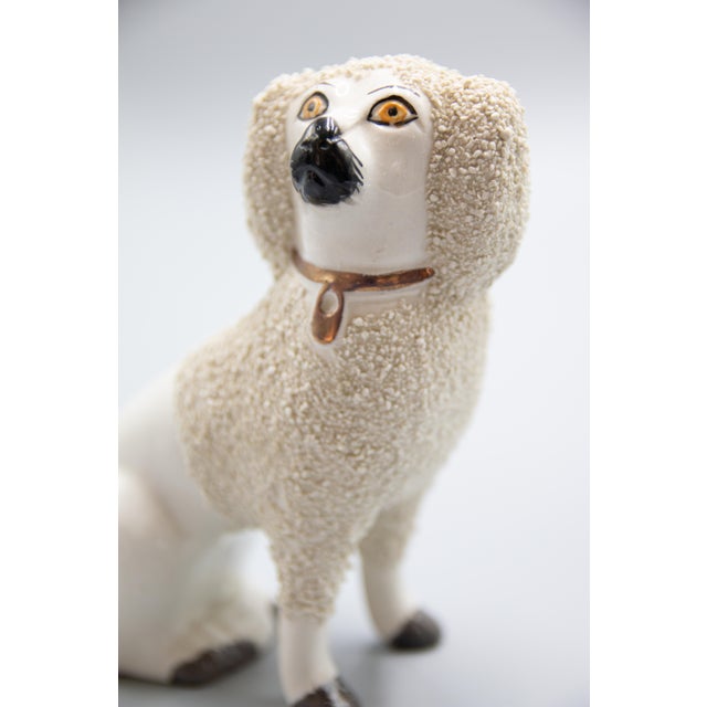 Antique English Staffordshire Poodles Figurines a Pair Chairish