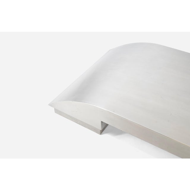 Stainless Steel Chaise Lounge, Style of Maria Pergay For Sale In Chicago - Image 6 of 7