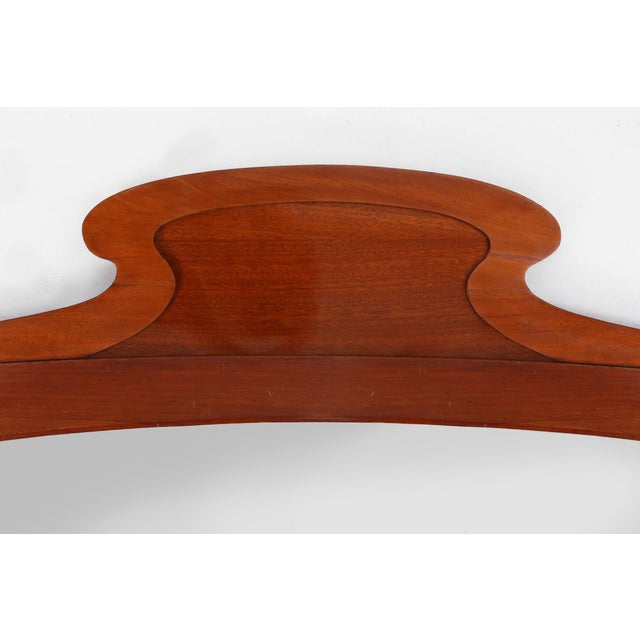 Large Art Nouveau Wooden Chimney Mirror, 1890s For Sale - Image 5 of 13