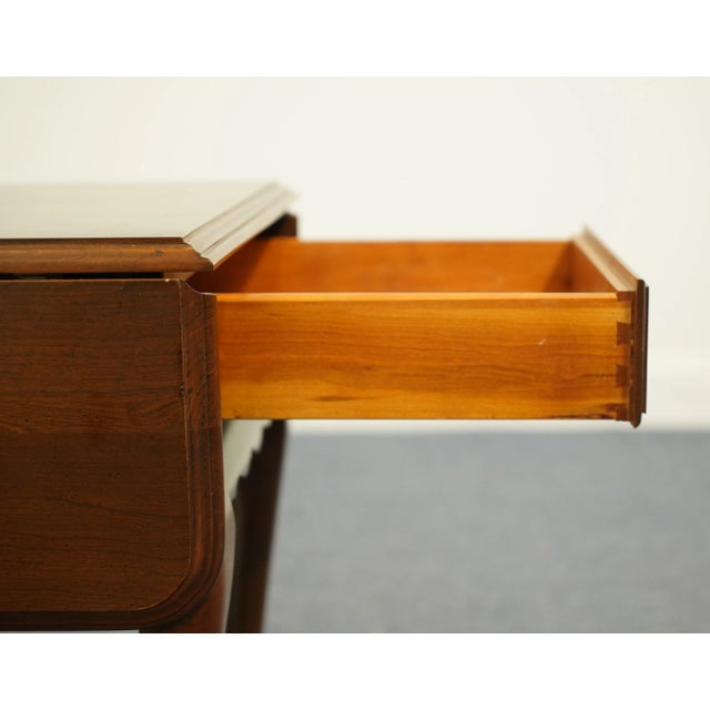 Ethan Allen Ethan Allen Georgian Court Solid Cherry Traditional Style 36" Drop Leaf Accent End Table 11-8164 For Sale - Image 4 of 12