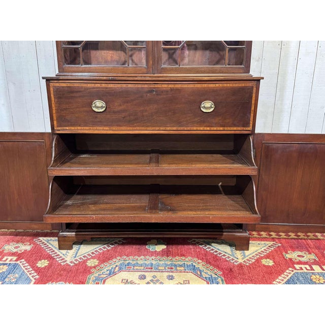 19th Century Victorian Mahogany Writing Desk For Sale - Image 15 of 18