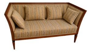 Biedermeier 3-Seater Sofa in Light Wood