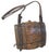French Country Miniature Oak & Leather Casket Keg For Sale - Image 3 of 6