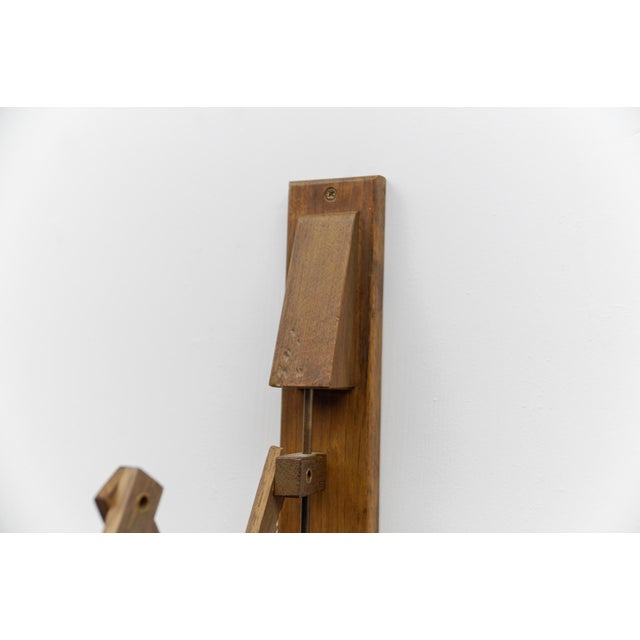 Scandinavian Scissor Wall Lamp in Wood and Fabric, 1960s For Sale - Image 14 of 18