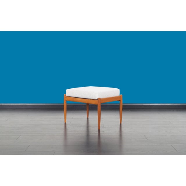 Mid-Century Modern Teak Reclining Lounge Chair and Ottoman, 1960s For Sale - Image 11 of 13