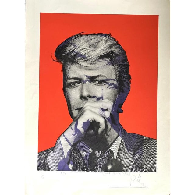 Philippe Ledru, David Bowie, Lithograph For Sale - Image 4 of 4