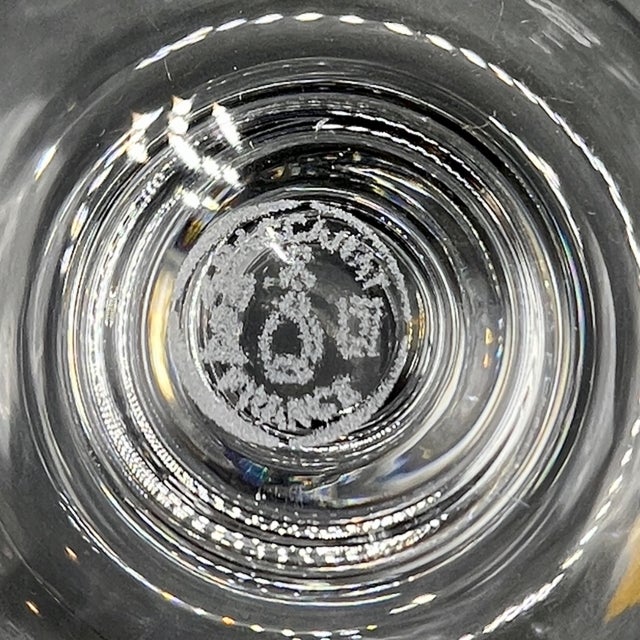 Gold Cognac Glasses from Baccarat Crystal, 1950s, Set of 5 For Sale - Image 8 of 10