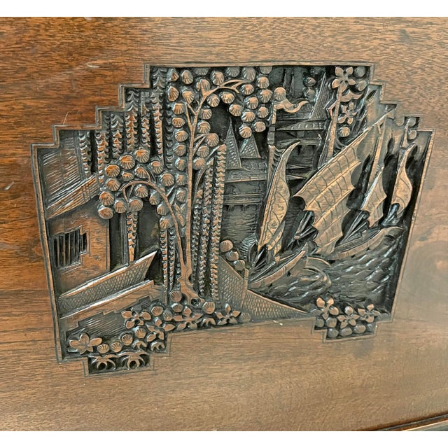 Antique Art Deco Japonisme Style Sofa For Sale - Image 12 of 12