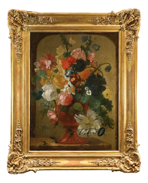 Cerchia Di Jan Van Huysum, Still Life Flowers, 1750, Oil on Canvas