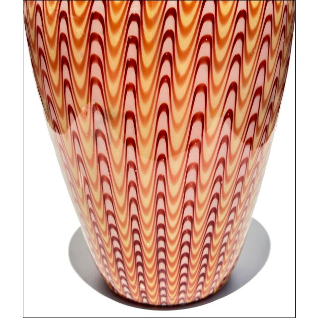 Late 19th Century 19thC Stevens & Williams Rare Osiris Pattern Antique Art Glass Vase For Sale - Image 5 of 7