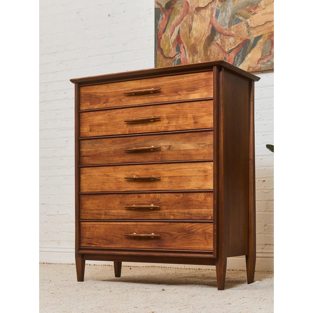 Mid 20th Century Attributed to Henredon Six Drawer Vintage Dresser For Sale In Los Angeles - Image 6 of 12