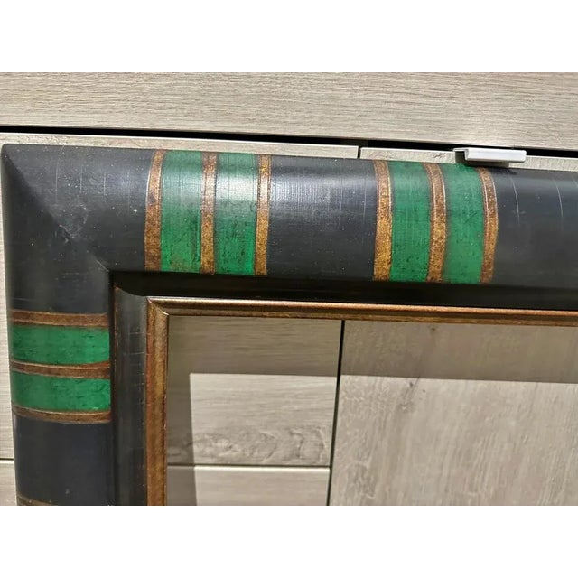 Frame, arched and multi-coloured frame moulding; model frame by the French manufacturer DELF - Cadre d' art - Paris...