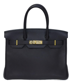 Hermès Birkin 30 Noir Togo Gold Hardware 2015