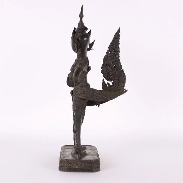 Bronze Figure of a Celestial Nymph Apsara For Sale - Image 8 of 11