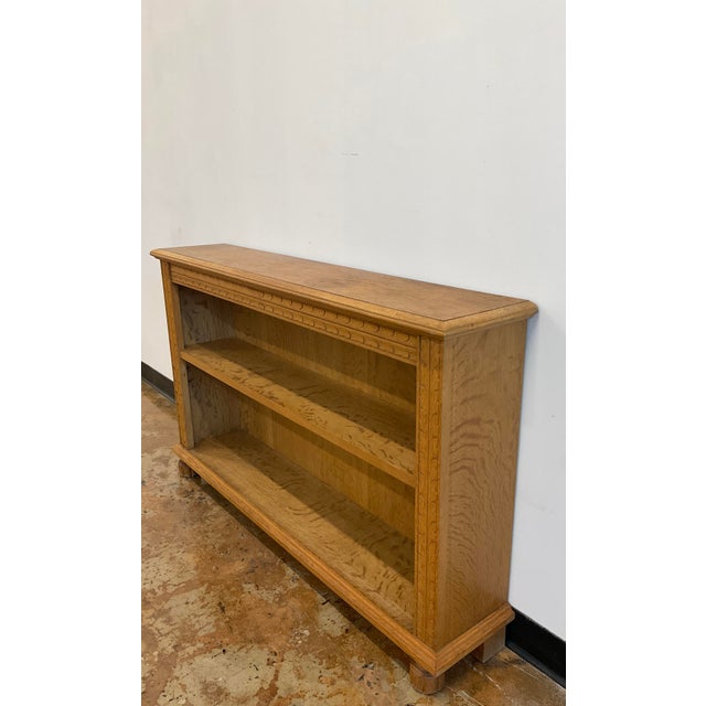 Vintage Scandinavian Oak Bookshelf For Sale - Image 4 of 15