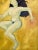 W40 D1 H48 Vintage figurative painting of a woman. Believed to be done in acrylic paint. Lots of brush movements and...
