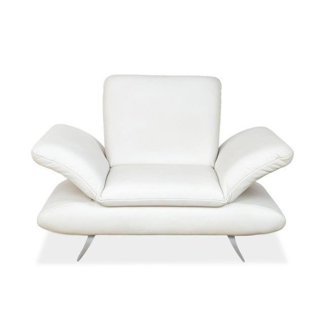 Cream Leather Rossini Armchair with Manual Function from Koinor For Sale - Image 10 of 14