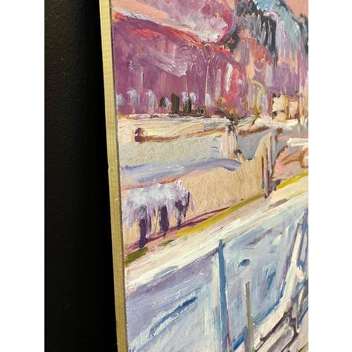 Jean Krille, Landscape 146, 1986, Oil on Masonite For Sale - Image 10 of 12