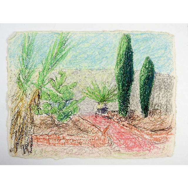 Contemporary Contemporary Desert Green Garden Landscape Drawing For Sale - Image 3 of 3