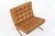 Mid Century Brown Leather Barcelona Chair by Mies Van Der Rohe for Knoll, 1983 For Sale - Image 9 of 15