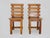 Pair of Vintage Solid Oak Chairs from the 1970s Beautiful set of two solid oak chairs, quite heavy. Chairs made in the...