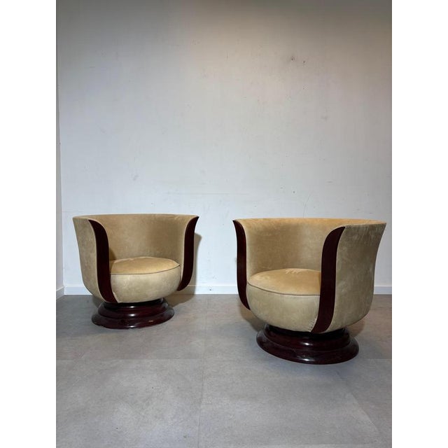 Art Deco Tulip Lounge Chair from Hotel Le Malandre For Sale - Image 10 of 11