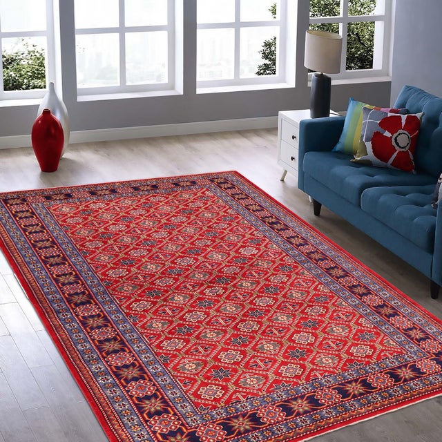 Bring timeless elegance into your home with this hand‑knotted Shirwan rug, crafted with exceptional detail and luxurious...