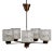 Chandelier by Carl Fagerlund for Orrefors, 1950s For Sale