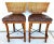 Kreiss Bamboo Barstools Leather Pair For Sale - Image 13 of 13