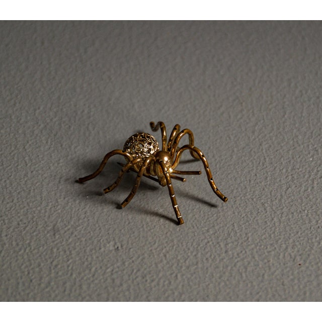 Brass Spider and Fly, 1940s, Set of 2 For Sale - Image 10 of 18