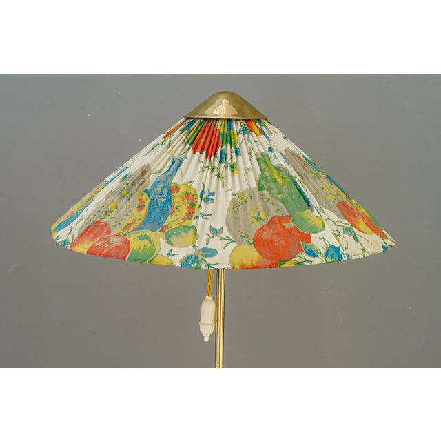 Vintage Floor Lamp with Fabric Shade by Rupert Nikoll, 1950s For Sale - Image 16 of 18