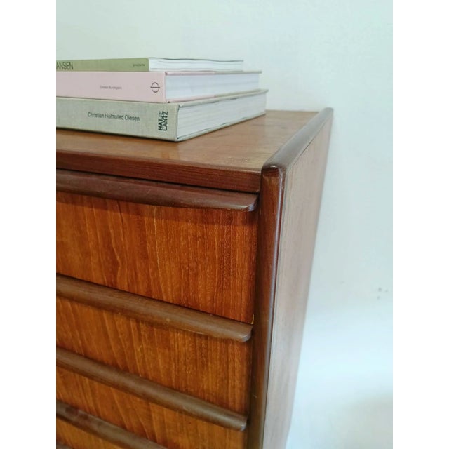 Vintage Danish Teak Chest of 6 Drawers, 1950s For Sale - Image 4 of 8