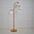 Scandinavian modern floor lamp from Sweden made during the mid 20th century, around 1940 to 1950. The base is solid elm...
