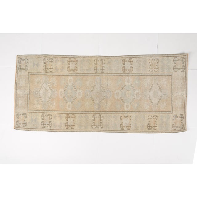 Turkish Mid 20th Century Small Anatolian Floral Carpet For Sale - Image 3 of 11