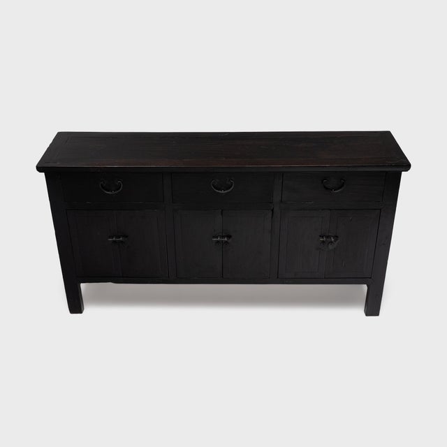 Traditional Chinese Provincial Three Drawer Sideboard, C. 1850 For Sale - Image 3 of 6