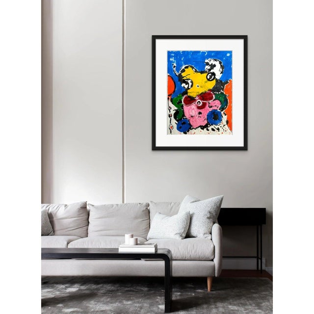 Blue 19.6" by 25.5" Mikki Lee' #3 - Contemporary Oil Painting by Diane Grant, Unframed - Pablo Picasso For Sale - Image 8 of 9
