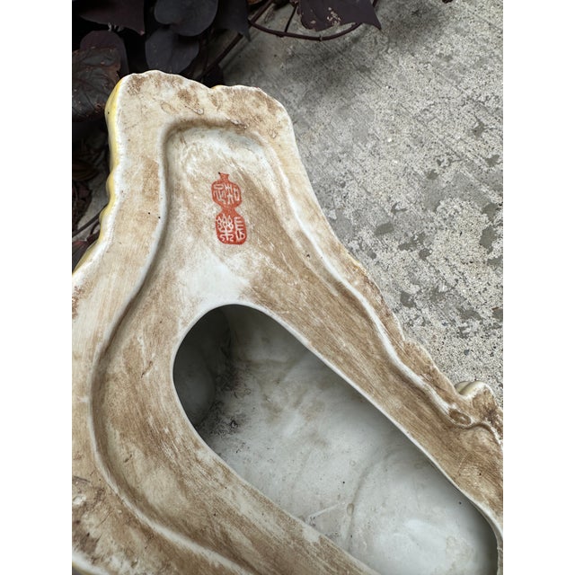 Vintage Chinese Chinoiserie Porcelain Shar Pei Dog Figure For Sale In Houston - Image 6 of 6