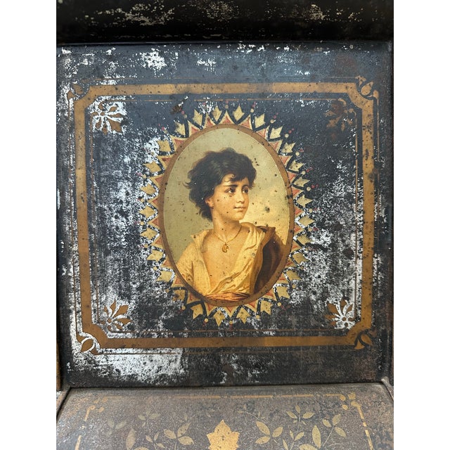 Early 19th Century 19th Century Mercantile General Store Counter Display Canister For Sale - Image 5 of 11