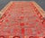 Red Ntricate Vintage Khotan Rug With Sub-Geometric Design in Reds and Light Blue For Sale - Image 8 of 10