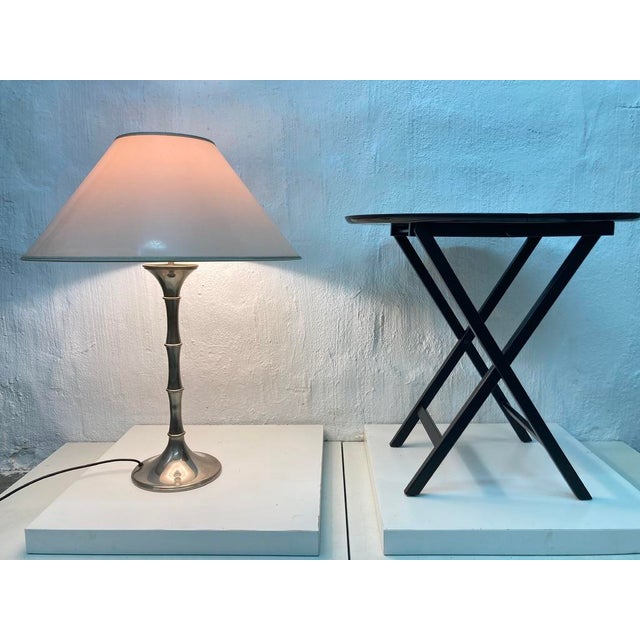 Ingo Maurer Bamboo Table Lamp by Ingo Maurer for Design M, 1970s For Sale - Image 4 of 11