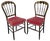 Set of Late 19th Century Napoleon III French Fabric and Painted Wood Chairs For Sale