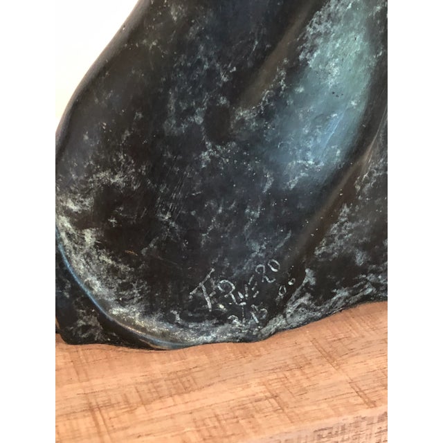 Wood Early 20th Century Sculpture of Woman and Child For Sale - Image 7 of 12