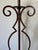 Mid 20th Century Vintage Spanish Revival Scrolled Wrought Iron Floor Lamps With Antiqued Shades – Pair For Sale - Image 5 of 15