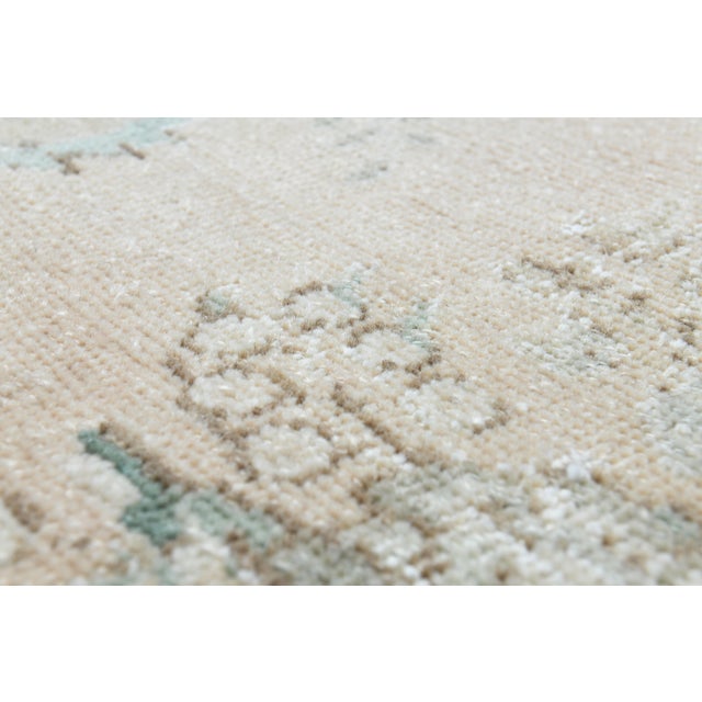 1970s Vintage Persian Handmade Wool Cotton Orange Area Rug For Sale - Image 10 of 11