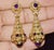 Etruscan Revival Late 19th Century Gorgeous Italian Etruscan Revival 18k 750 Solid Gold Amethyst Dangle Chandelier Earrings For Sale - Image 3 of 13