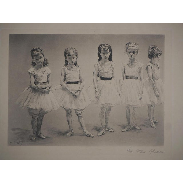 Paul Renouard (1845-1924) Little dancers - The Opera: The smallest, 1893 Original etching Signed in pencil On Japanese...