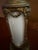 Glass Pair of Vintage French Empire Brass & Milk Glass Table Lamps 12" X 4.5" Ca. 1950 For Sale - Image 7 of 18