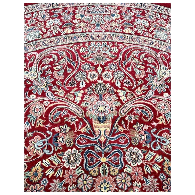 8' Round Trabiz Style Area Rug - 501534 For Sale - Image 10 of 12